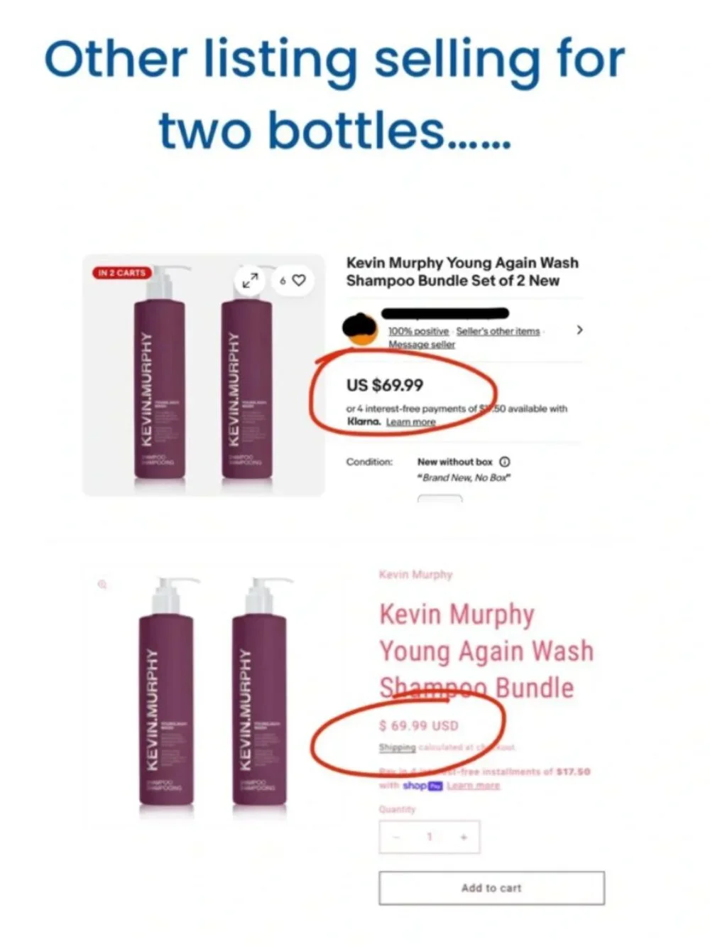 (4 PACK) KEVIN MURPHY Young.Again Wash Shampoo | Set of 4 | Luxury Salon Formula - Picture 4 of 7